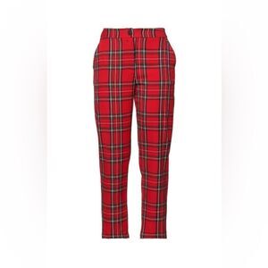 Souvenir red tartan pattern pants